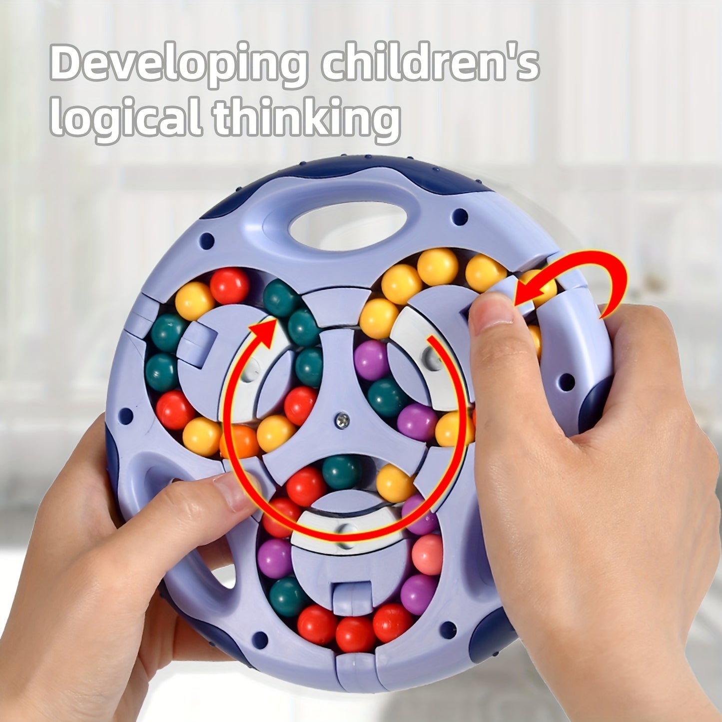 Double-Sided Ball Rotating Bean 3D Toys