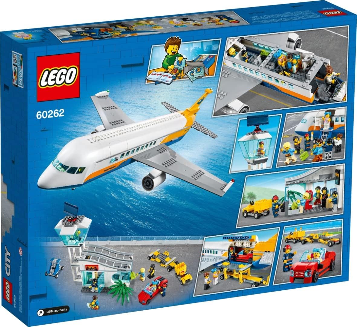 LEGO City 60262 Samolot pasażerski, fajny model dla dzieci (669 elementów)