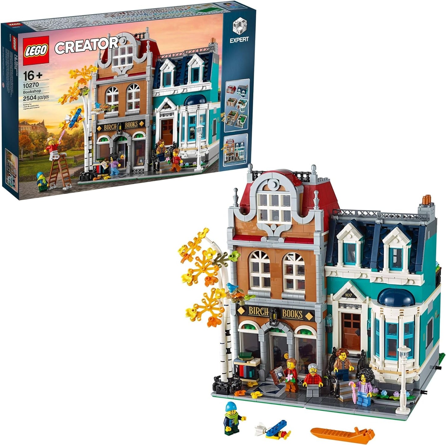 LEGO Creator Expert Bookshop 10270 Modular Building Kit, Big Set and Collectors Toy for Adults, New 2020 (2,504 Pieces)