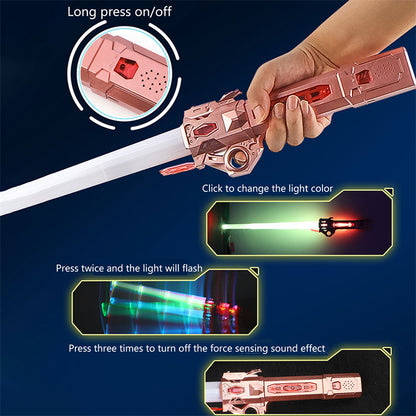 Retractable RGB Laser Sword Toys