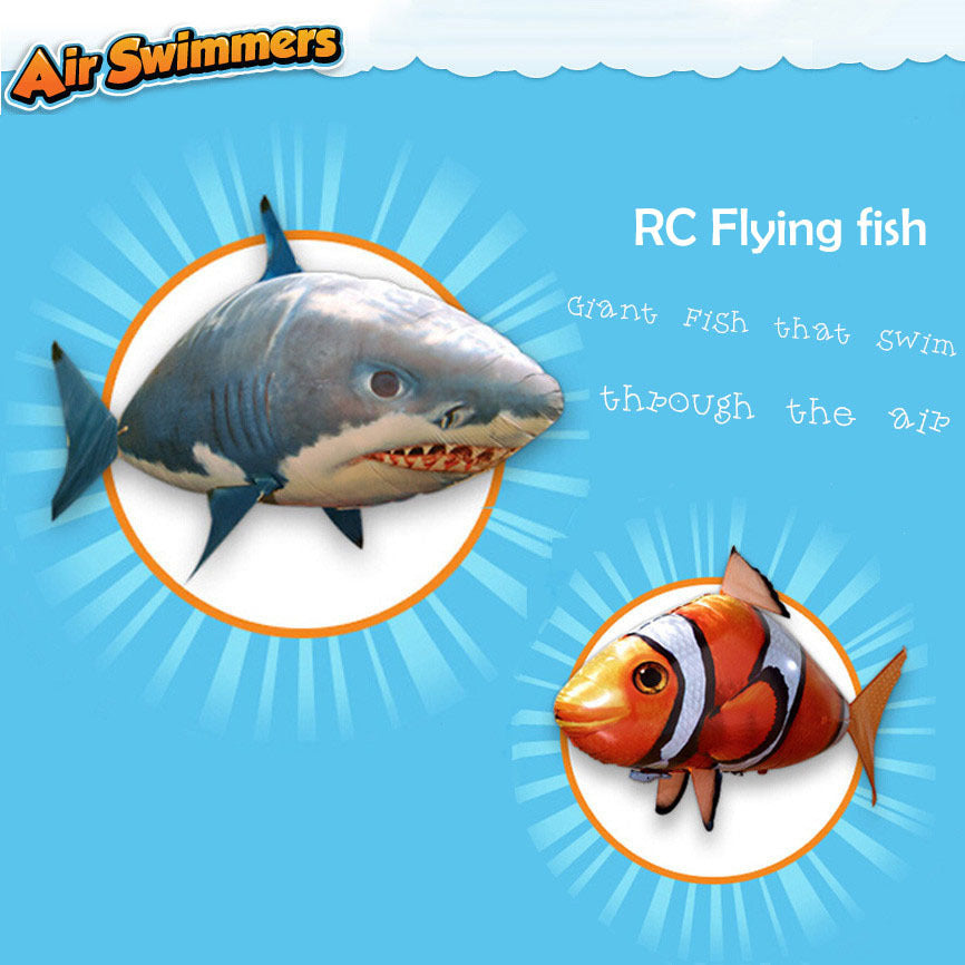 Air Swimming Remote Control Shark Toys