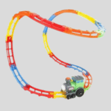 Tor Wyścigowy Flip-Track Express 2w1 Podwójny + 2 Autka LED 360°