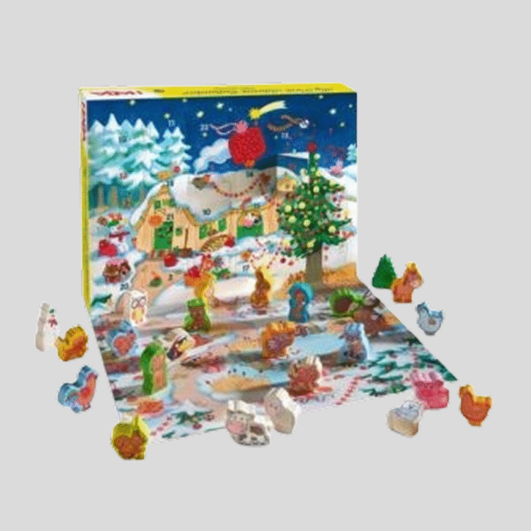 Mój Pierwszy Kalendarz Adwentowy Zwierzęta z Farmy Drewniany 24 dni