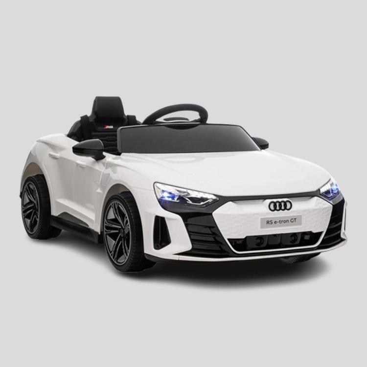 Auto na Akumulator 12V dla Dzieci Białe + Pilot 2.4G Muzą LED Zawieszenie