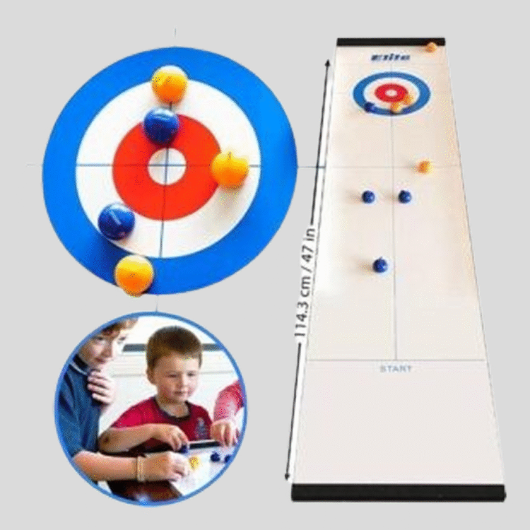 Curling Stołowy 2025 Gra Rodzinna dla Dzieci i Dorosłych 4+