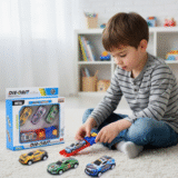 Katapulta Samochodowa Gra Wyścigowa 2 Gracze Wyrzutnia Autka LED