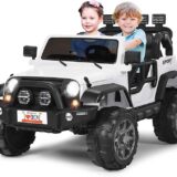 2-Seater Kids Ride on Truck, 12V Battery Electric Toddler Motorized Vehicles Riding Toy Car with Remote Control