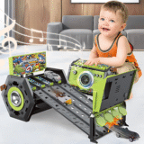 RaceGo Tor Wyścigowy 4 Pętle 360° + 2 Autka LED Zmieniające Kolor